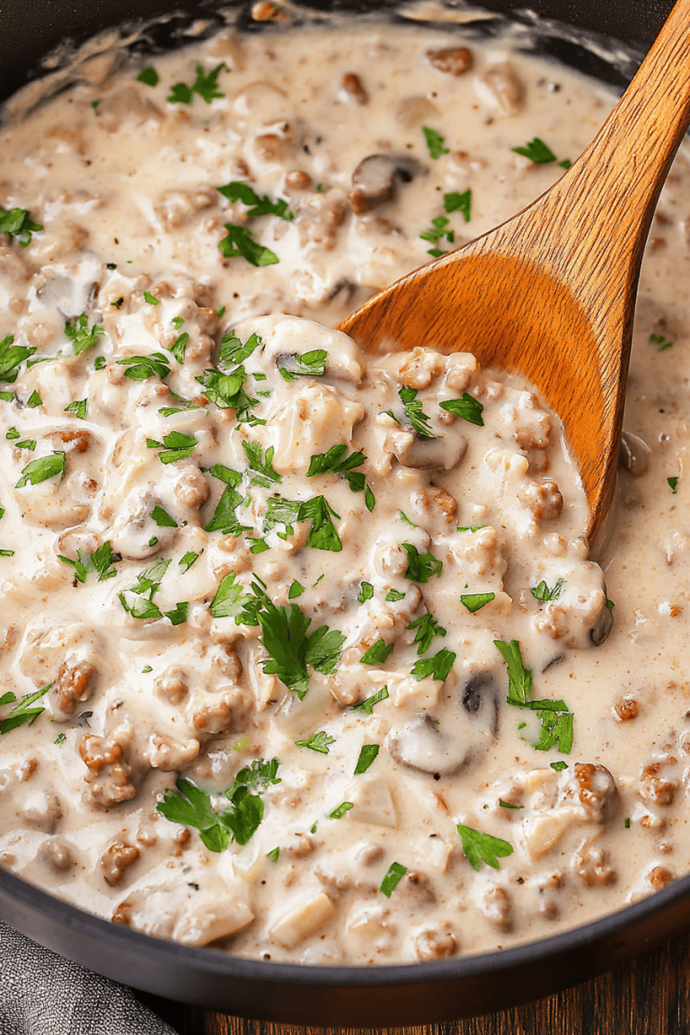 Easy Ground Turkey Stroganoff Recipe