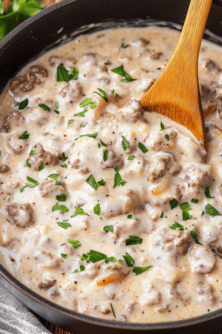 Easy Ground Turkey Stroganoff Recipe Final Dish Presentation