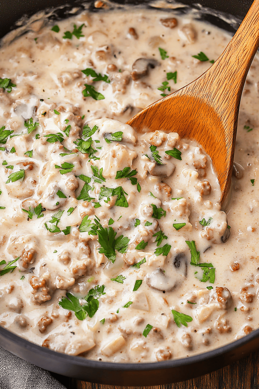 Easy Ground Turkey Stroganoff Recipe