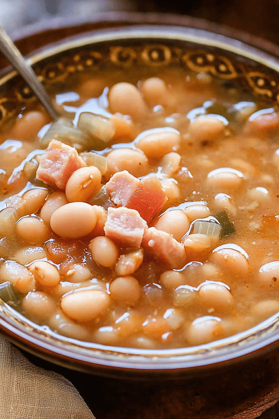 Easy Ham and Bean Soup Recipe ingredients