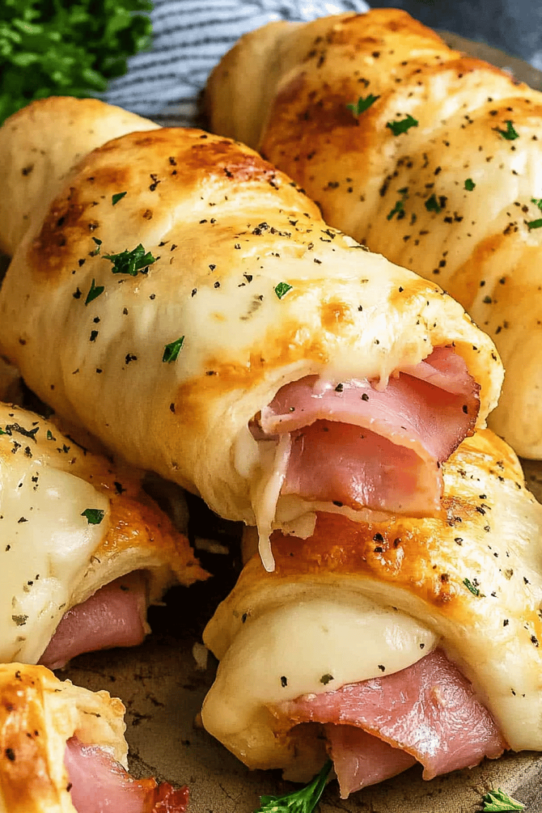 Easy Ham and Cheese Crescent Rolls