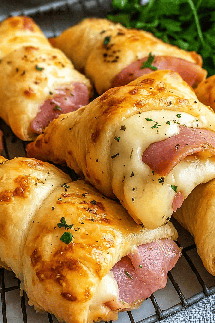 Easy Ham and Cheese Crescent Rolls ingredients