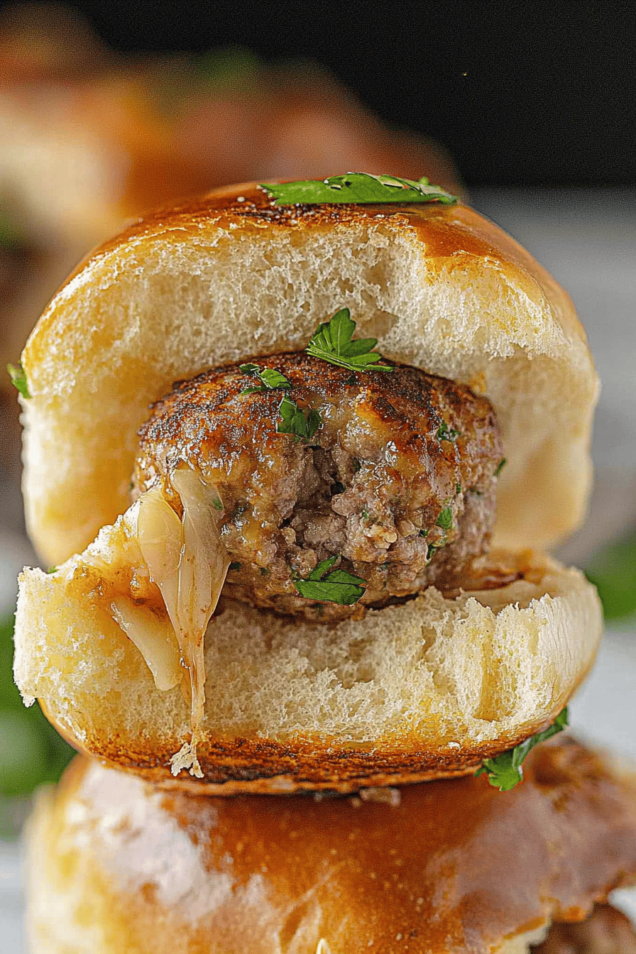 Easy Hawaiian Meatball Sliders Recipe Final Dish Presentation