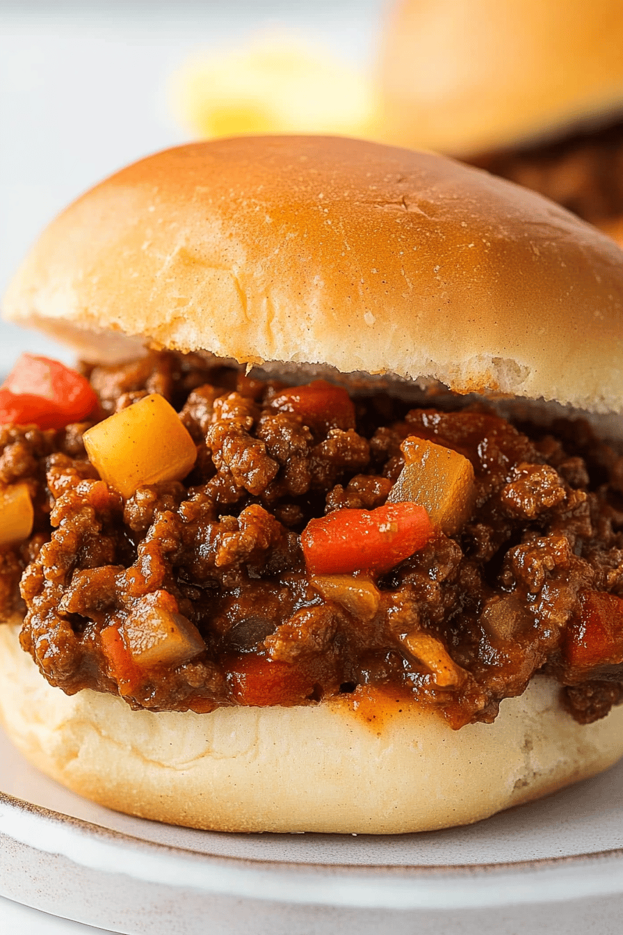 Easy Hawaiian Sloppy Joes Recipe Final Dish Presentation