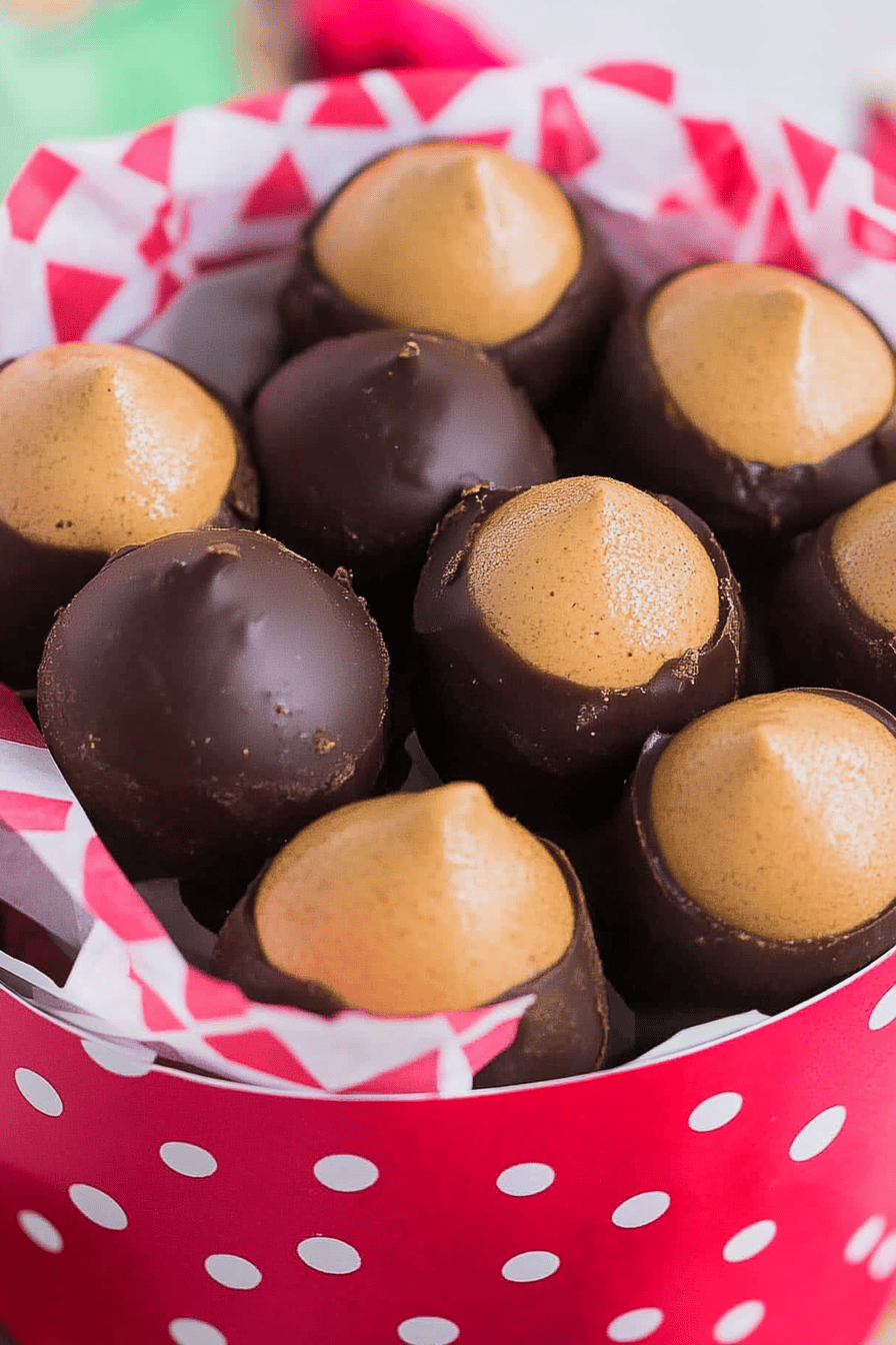 Easy Homemade Buckeyes Recipe Final Dish Presentation