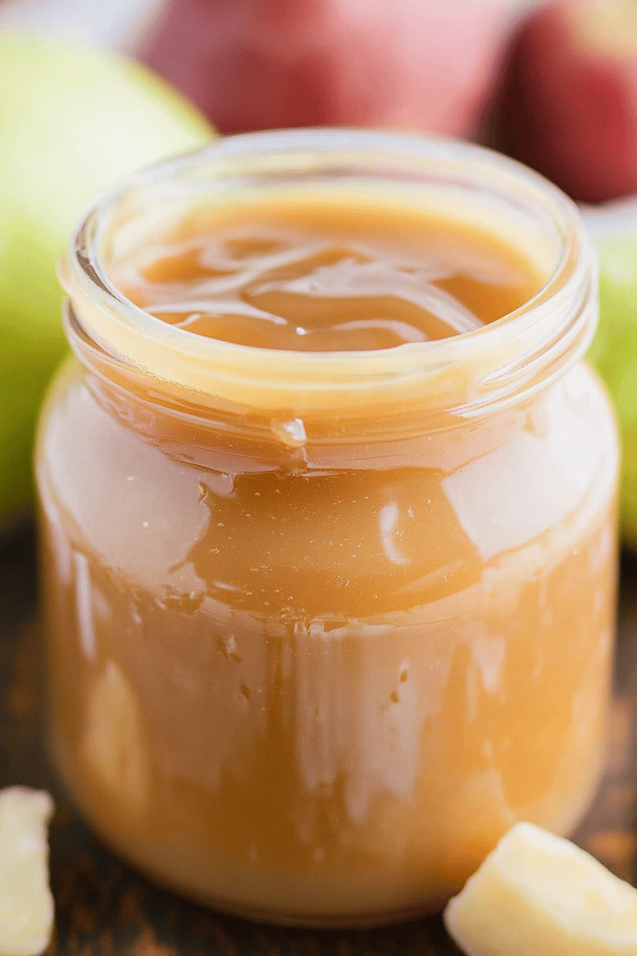 Easy Homemade Caramel Sauce Recipe Final Dish Presentation