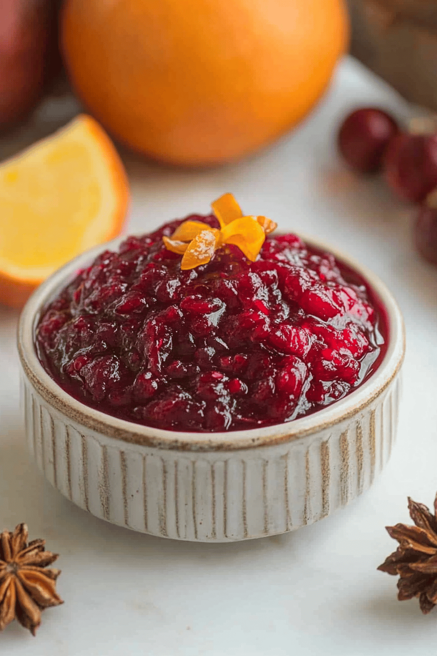 Easy Homemade Cranberry Sauce ingredients