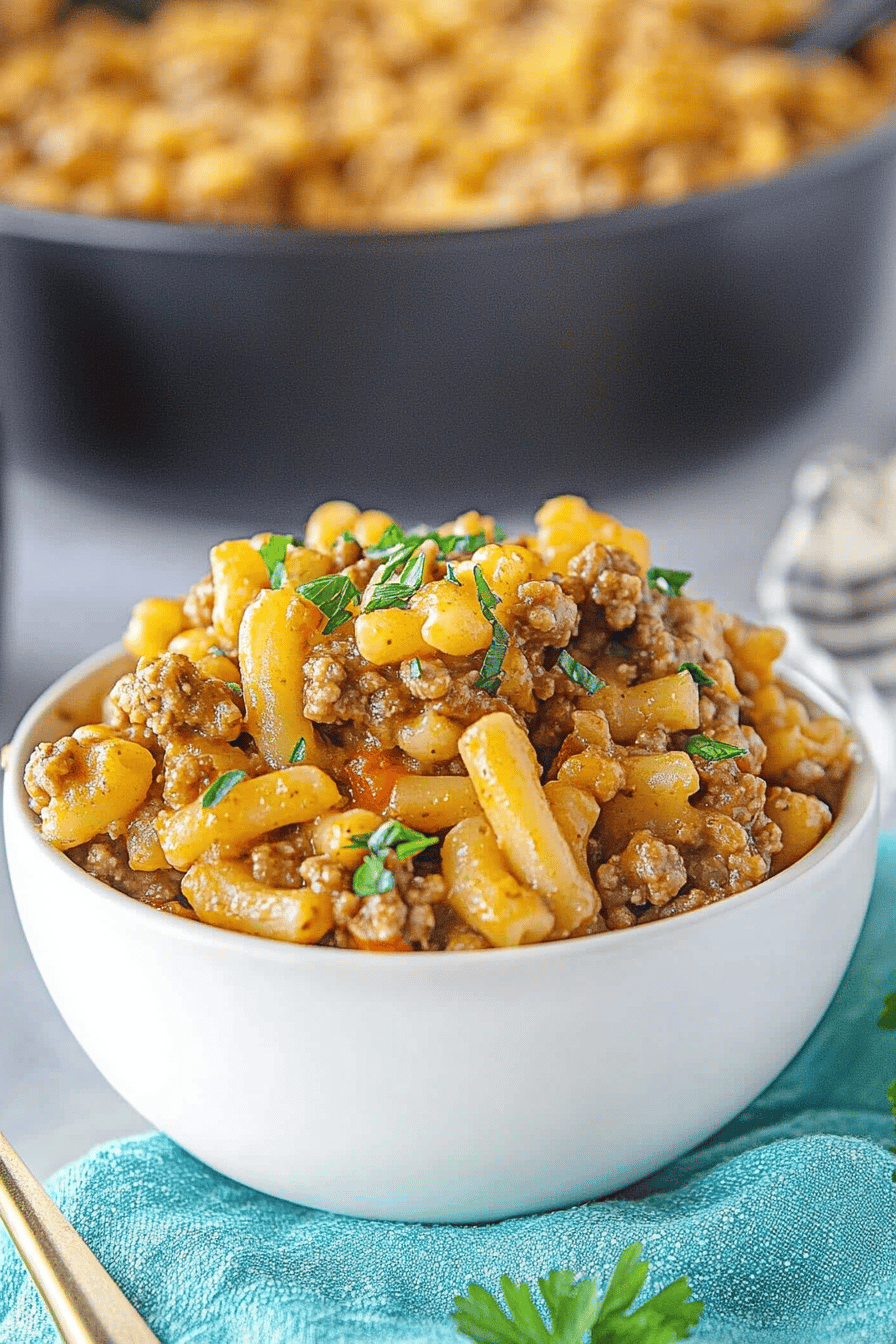 Easy Homemade Hamburger Helper Recipe Final Dish Presentation