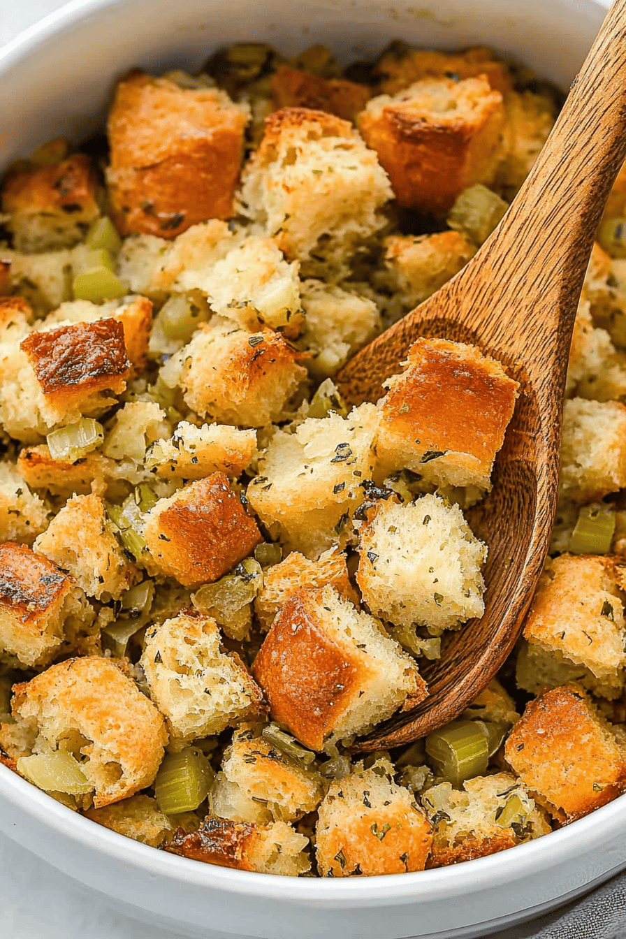 Easy Homemade Stove Top Stuffing Recipe ingredients