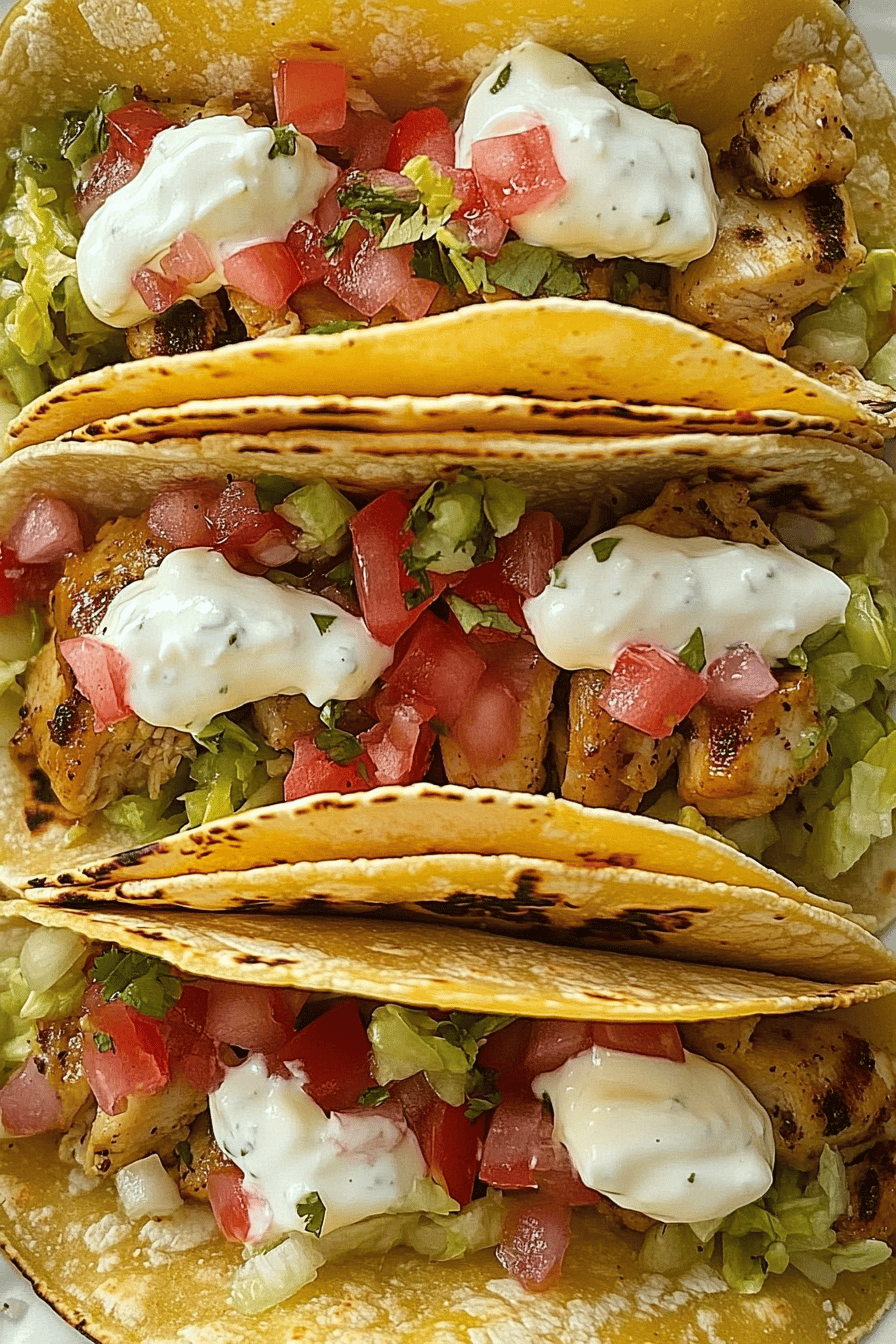 Easy Honey Lime Chicken Tacos Recipe Final Dish Presentation