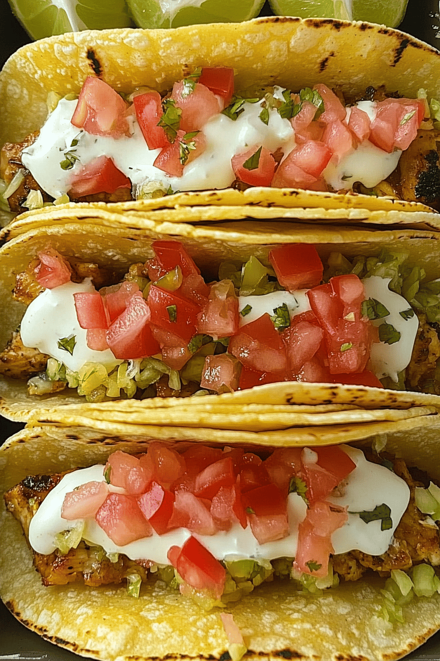Easy Honey Lime Chicken Tacos Recipe ingredients