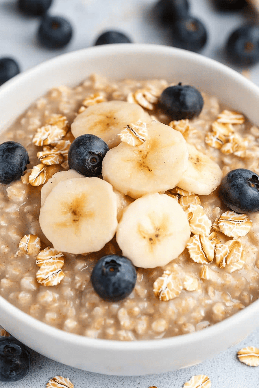 Easy Instant Pot Steel Cut Oats Recipe Final Dish Presentation
