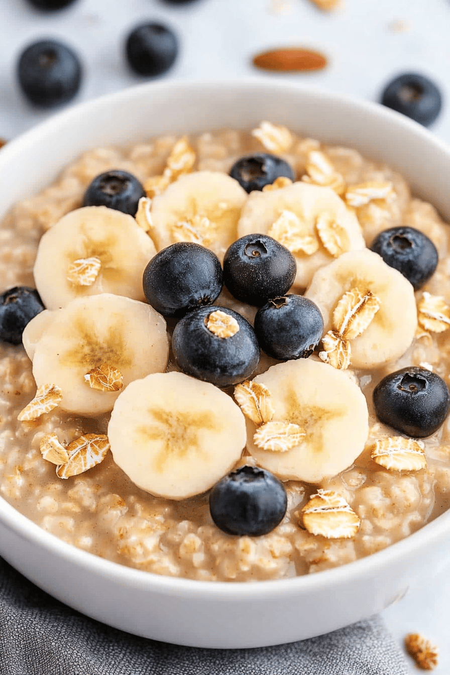 Easy Instant Pot Steel Cut Oats Recipe Final Dish Presentation