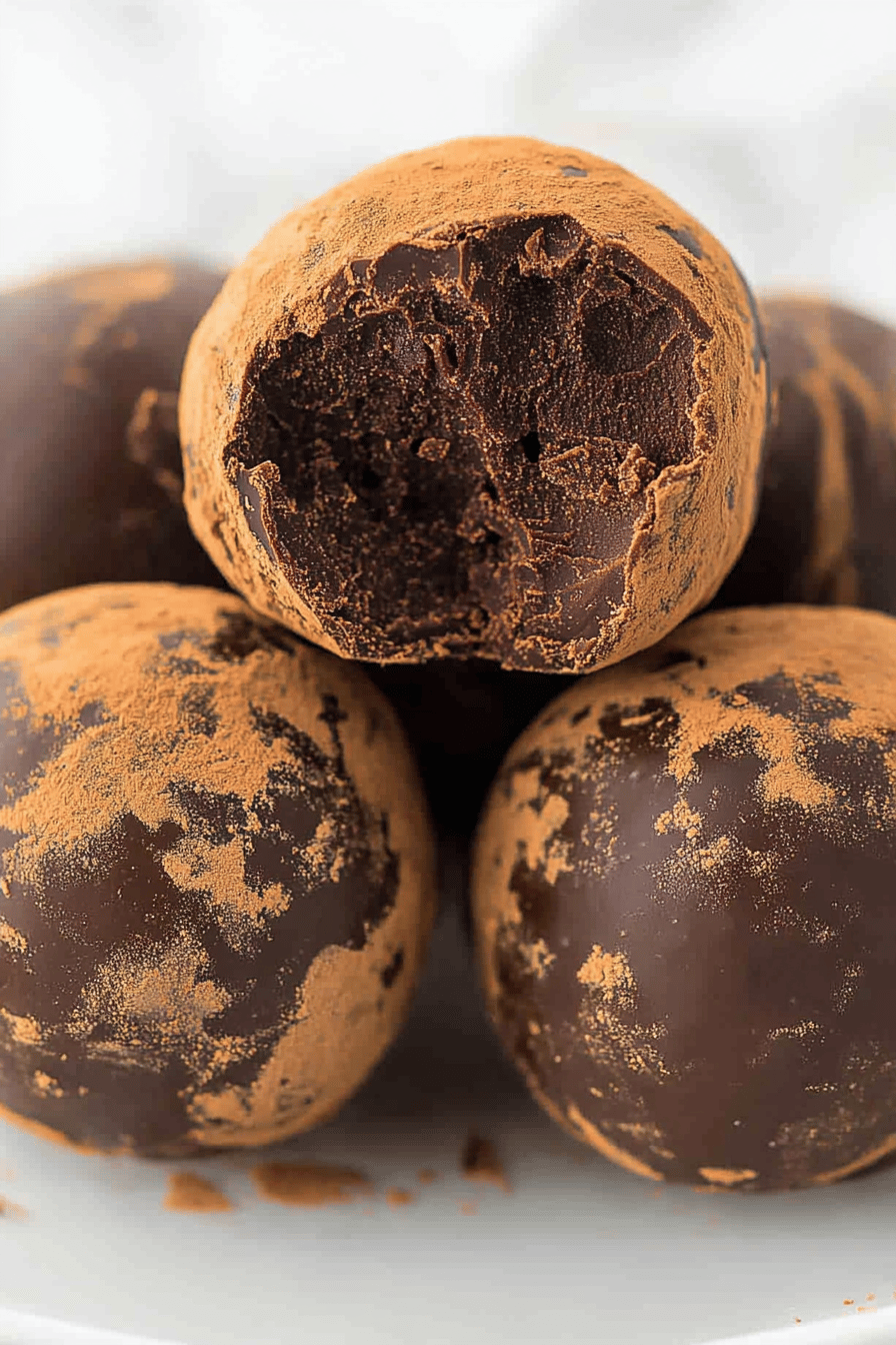 Easy Kahlua Chocolate Truffles Recipe Final Dish Presentation