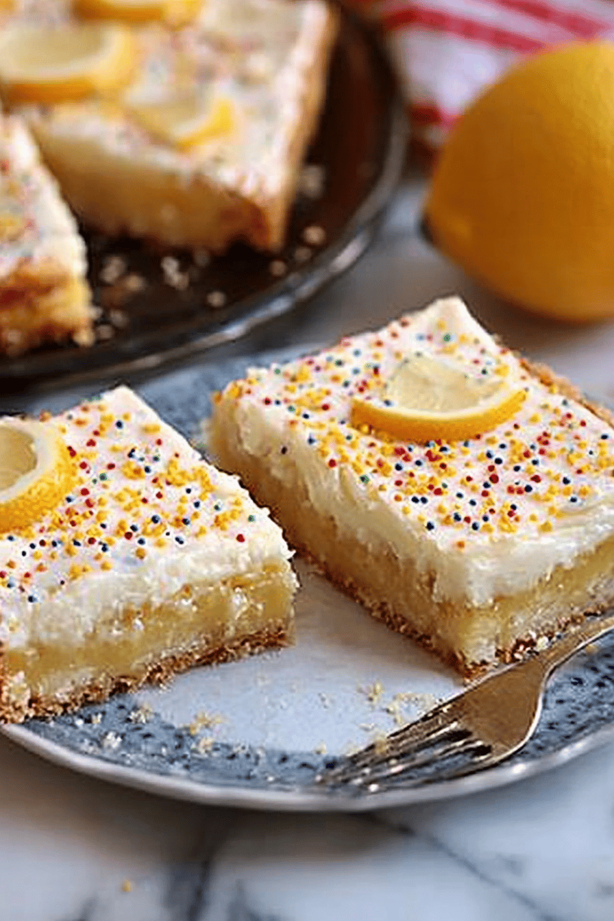 Easy Lemon Bars Recipe Final Dish Presentation