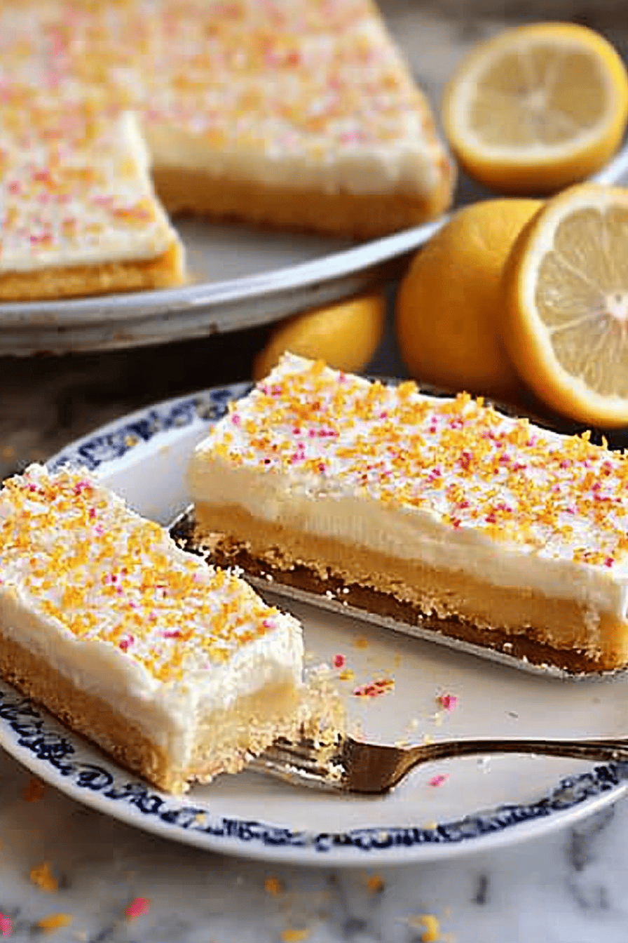 Easy Lemon Bars Recipe Final Dish Presentation