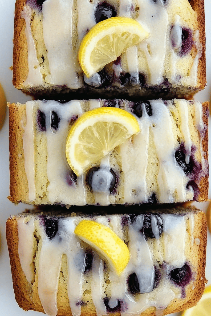 Easy Lemon Blueberry Banana Bread Final Dish Presentation
