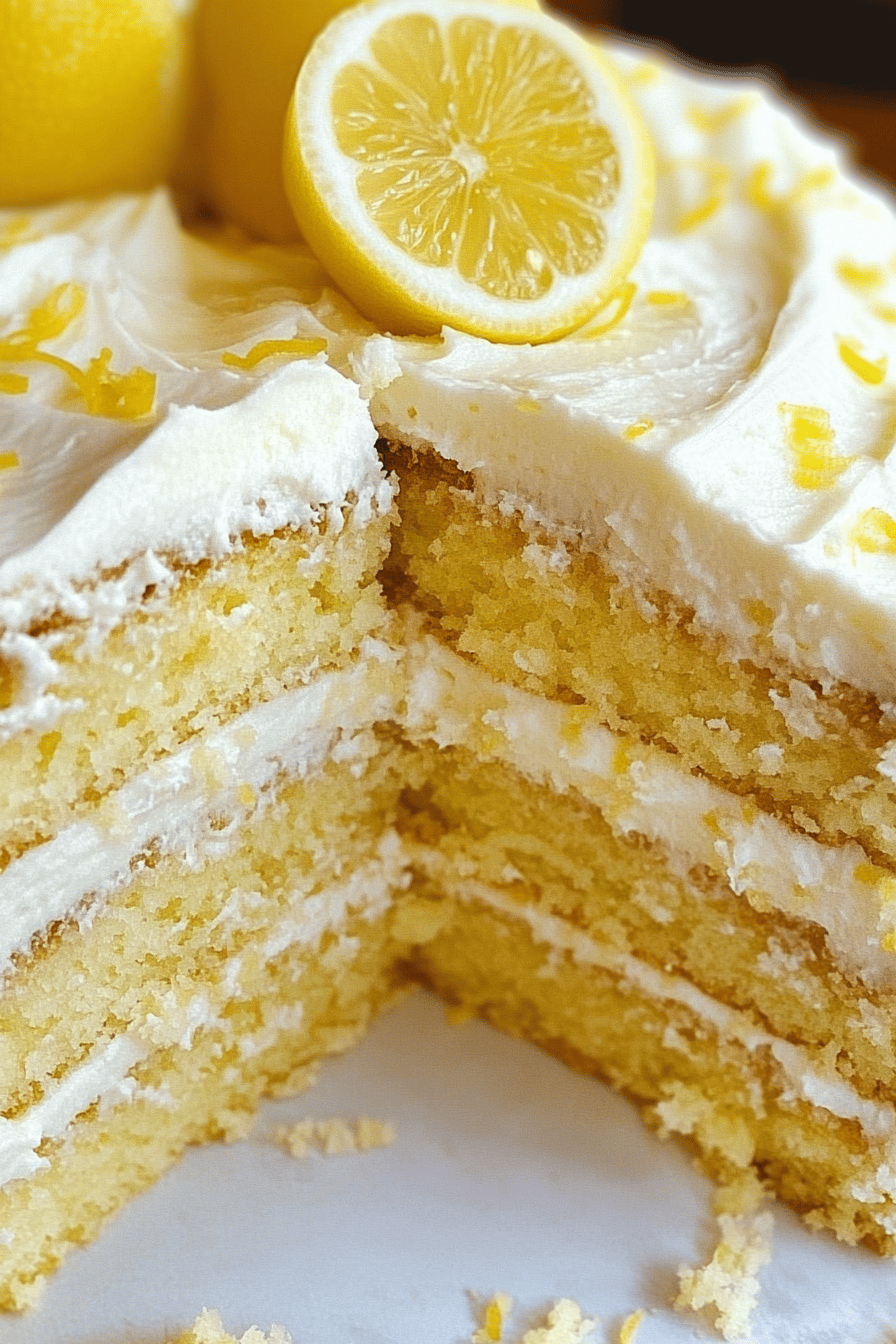 Easy Lemon Layered Cake Recipe ingredients