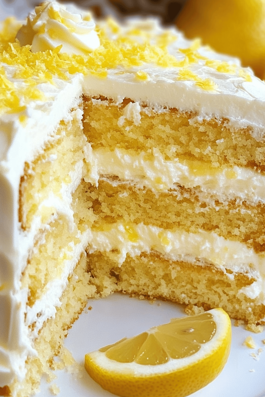 Easy Lemon Layered Cake Recipe