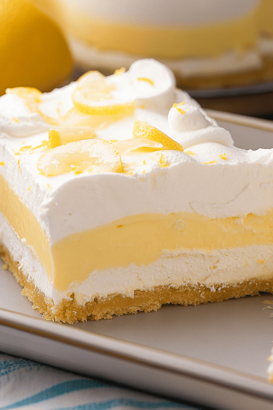 Easy Lemon Lush Dessert Recipe ingredients