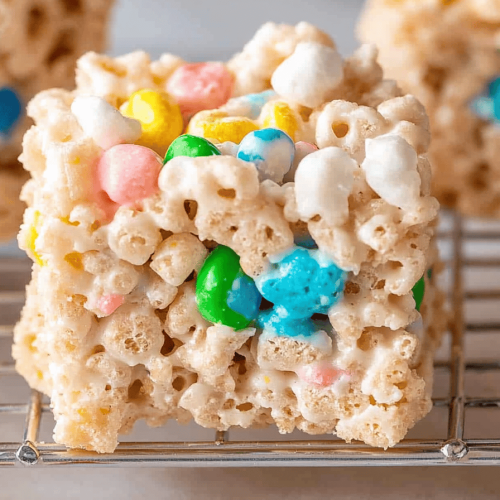 Easy Lucky Charm Rice Krispie Treats Recipe