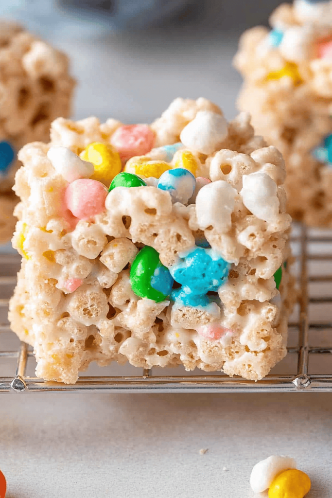 Easy Lucky Charm Rice Krispie Treats Recipe