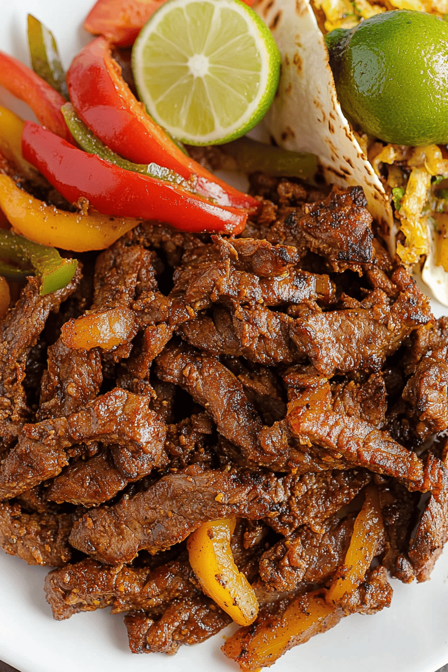 Easy Marinated Steak Fajitas Recipe Final Dish Presentation