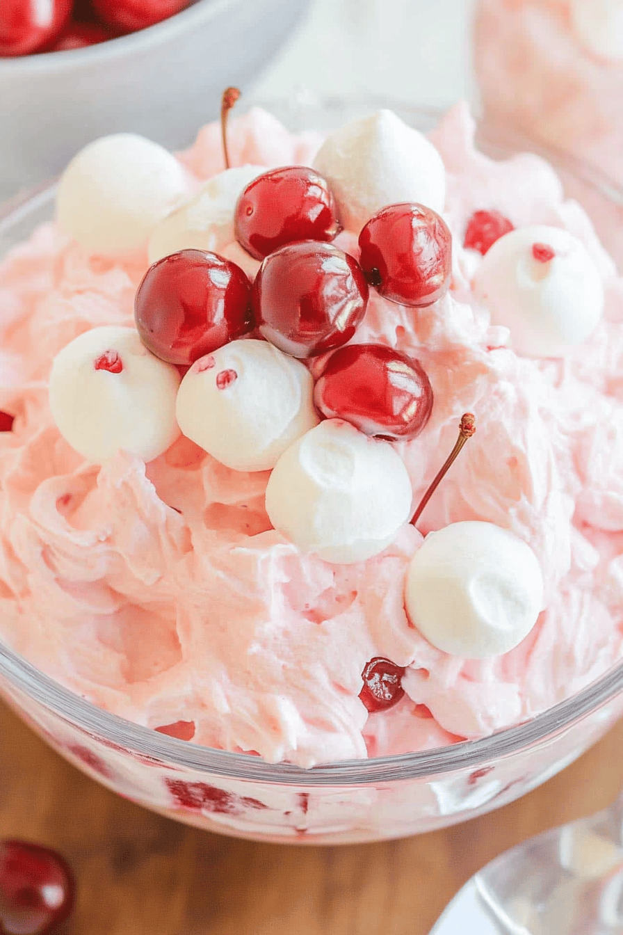 Easy Marshmallow Cherry Fluff Recipe ingredients