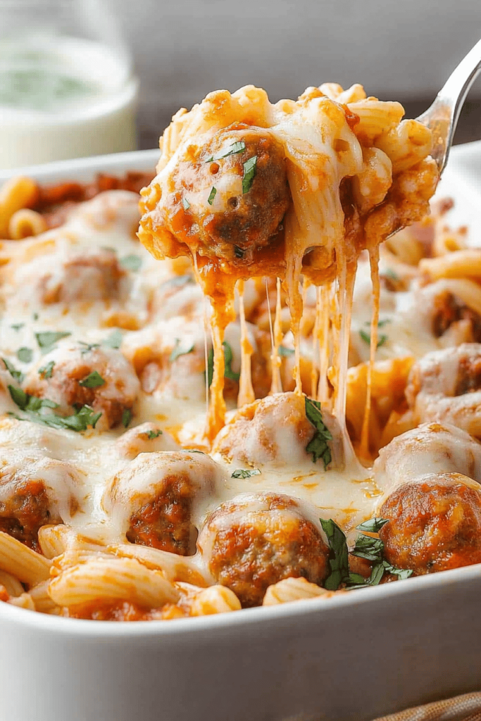Easy Meatball Casserole Recipe