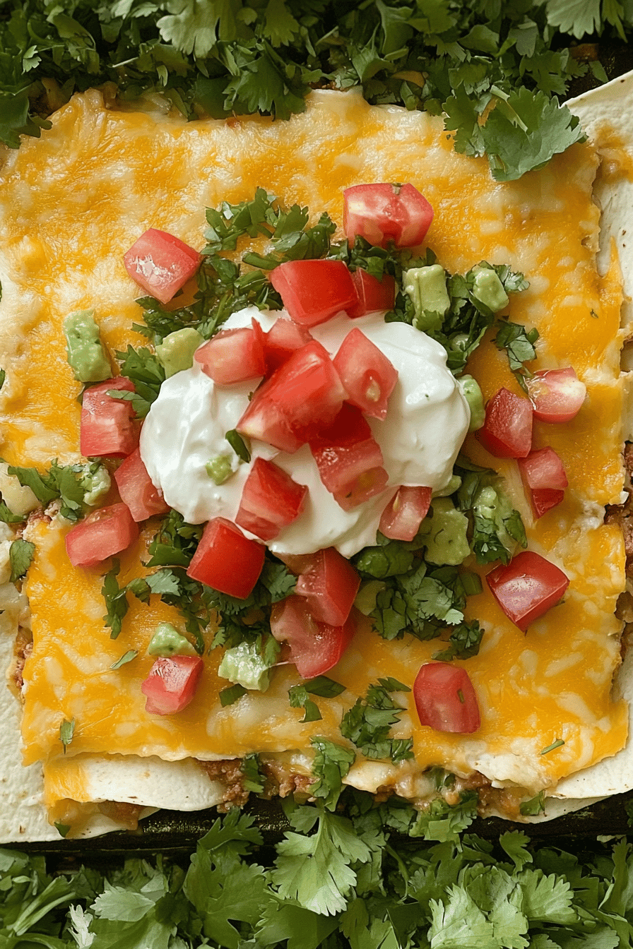 Easy Mexican Lasagna Recipe Final Dish Presentation