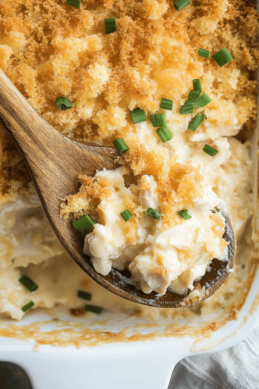 Easy Million-Dollar Chicken Casserole Recipe Final Dish Presentation
