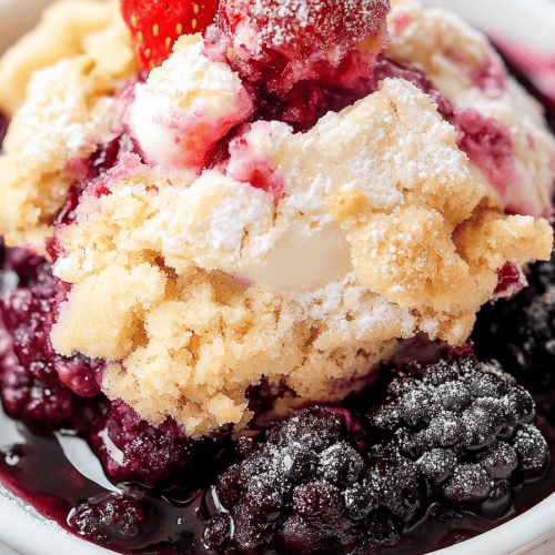 Easy Mixed Berry Sugar Cookie Cobbler Recipe
