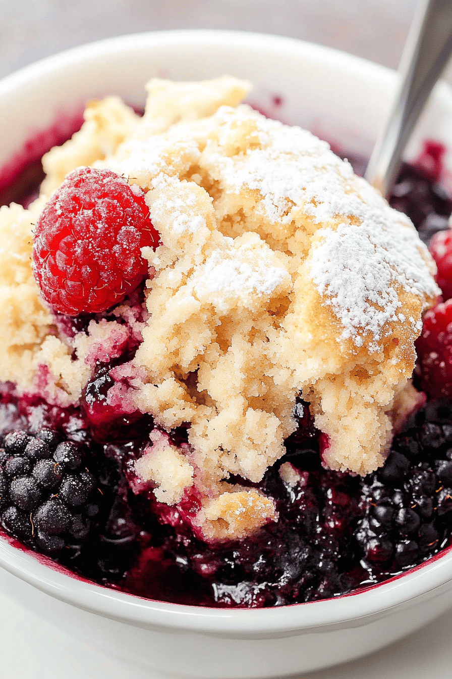 Easy Mixed Berry Sugar Cookie Cobbler Recipe ingredients
