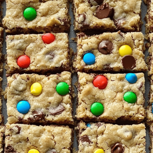 Easy Monster Cookie Bars Recipe