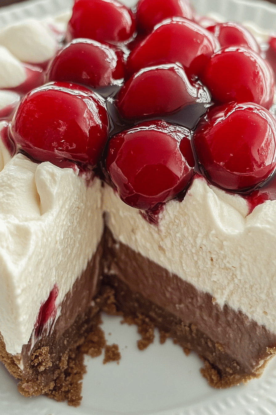 Easy No-Bake Black Forest Cheesecake Pie ingredients