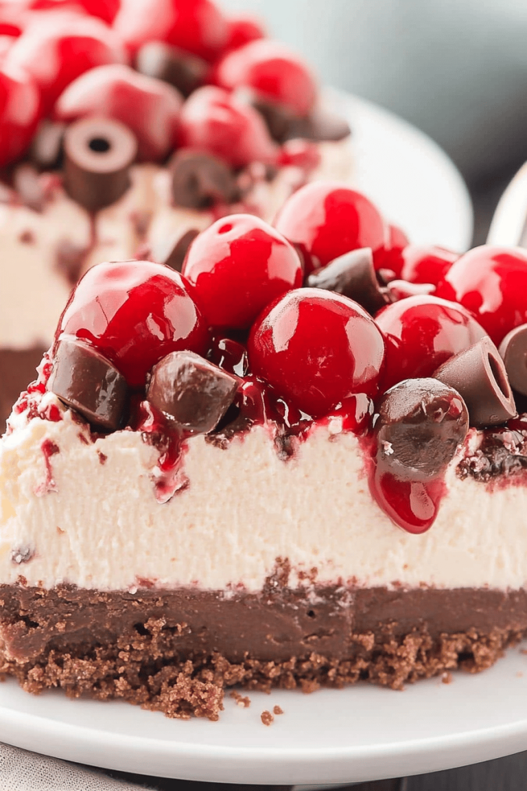 Easy No-Bake Black Forest Cheesecake Recipe