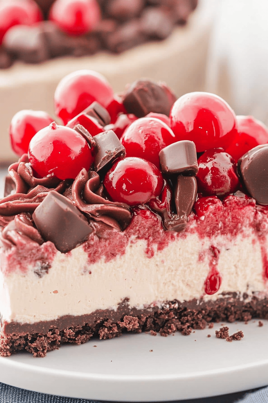 Easy No-Bake Black Forest Cheesecake Recipe ingredients