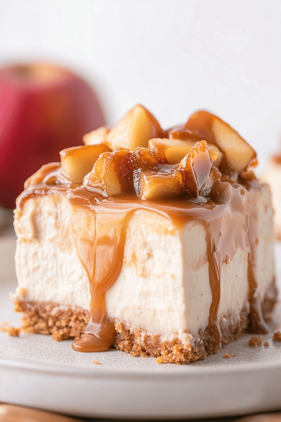 Easy No-Bake Caramel Apple Cheesecake Recipe ingredients