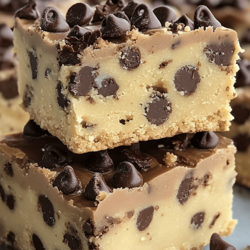 Easy No-Bake Cookie Dough Bars