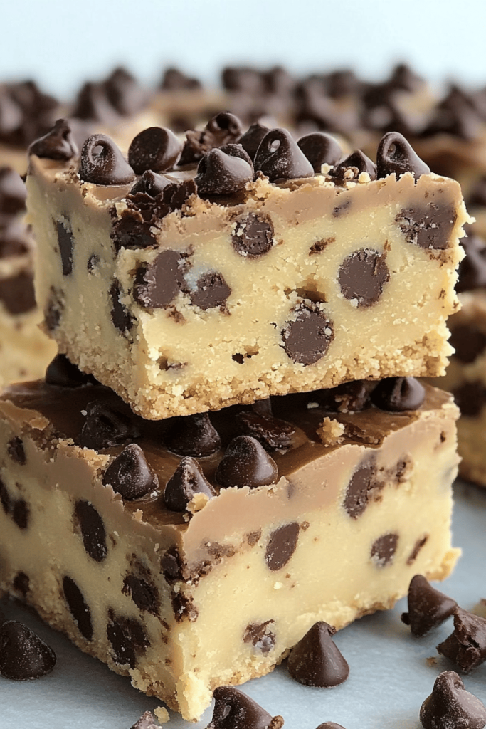 Easy No-Bake Cookie Dough Bars
