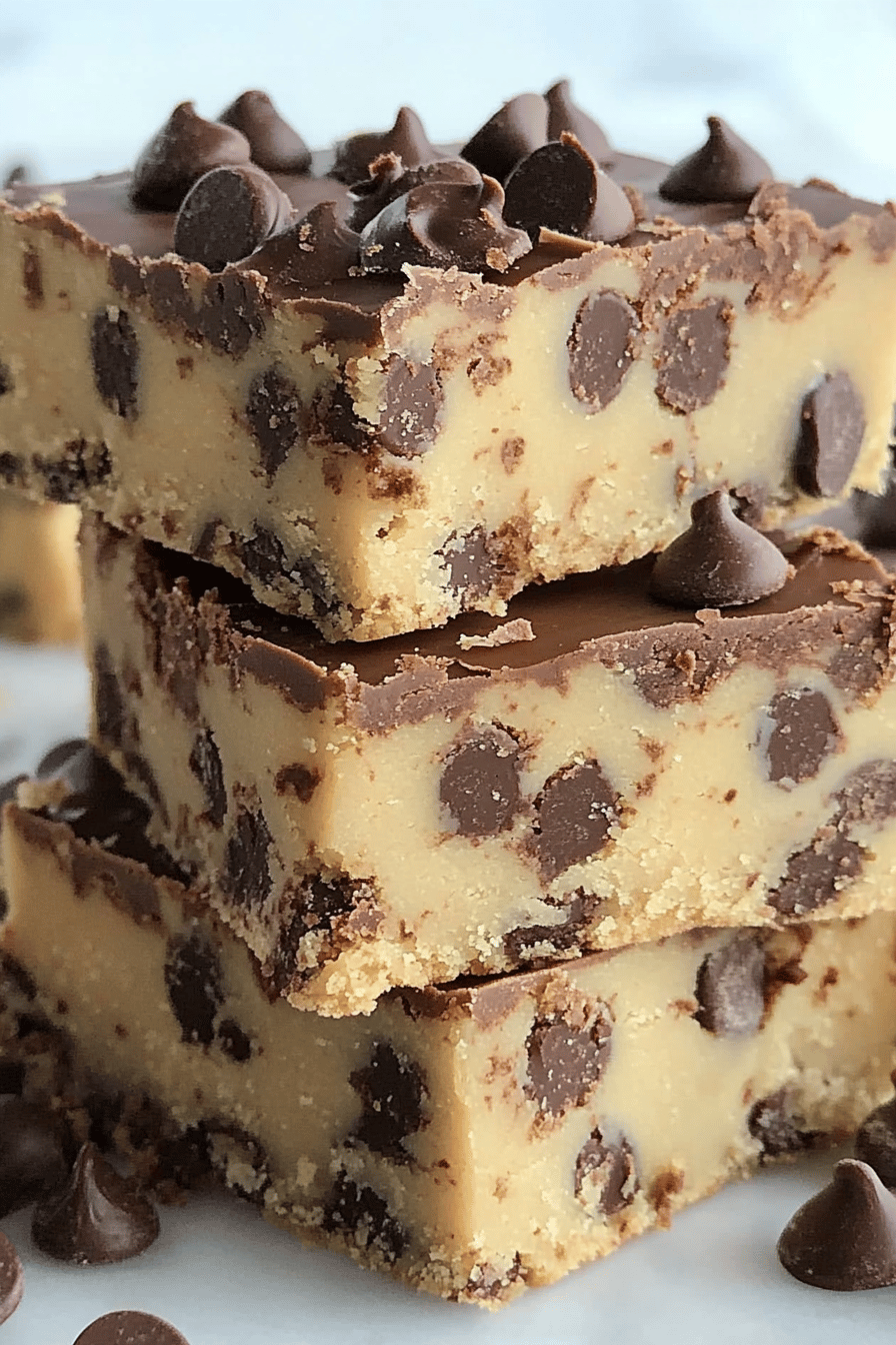 Easy No-Bake Cookie Dough Bars ingredients