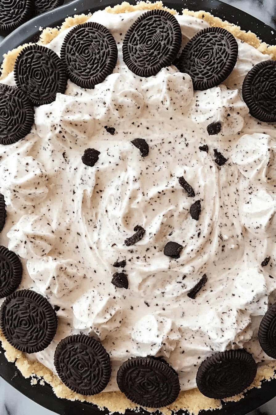 Easy No-Bake Oreo Cream Pie ingredients
