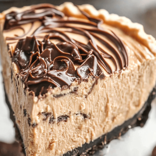 Easy No-Bake Peanut Butter Fudge Pie