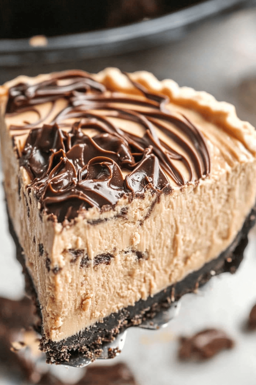 Easy No-Bake Peanut Butter Fudge Pie