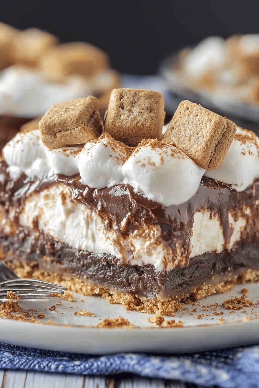 Easy No-Bake S'mores Pie Recipe ingredients