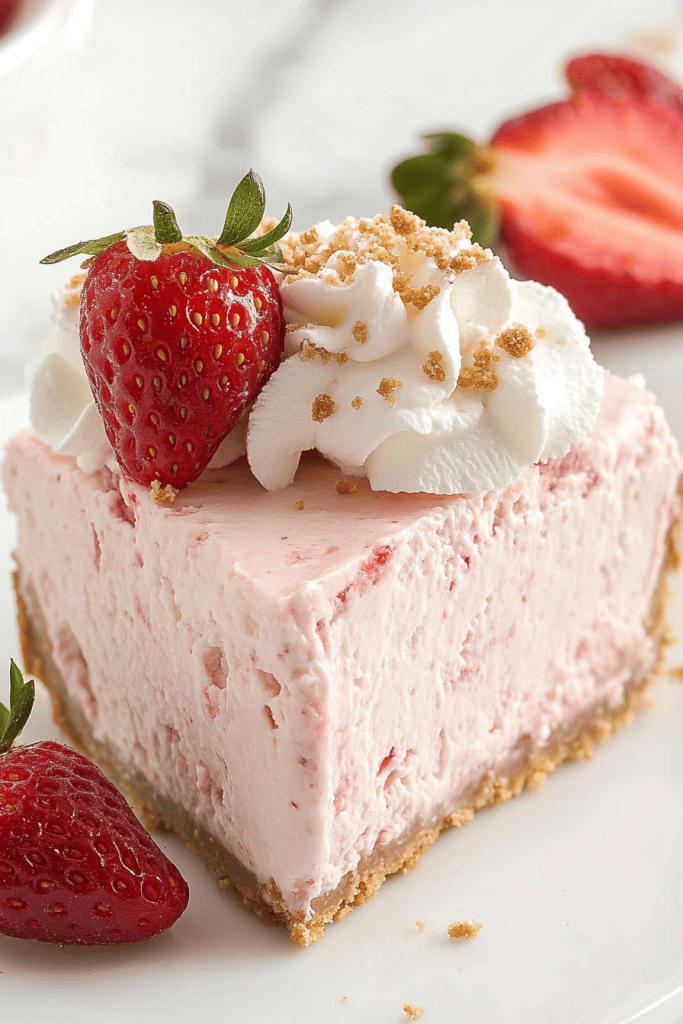 Easy No-Bake Strawberry Cheesecake Recipe