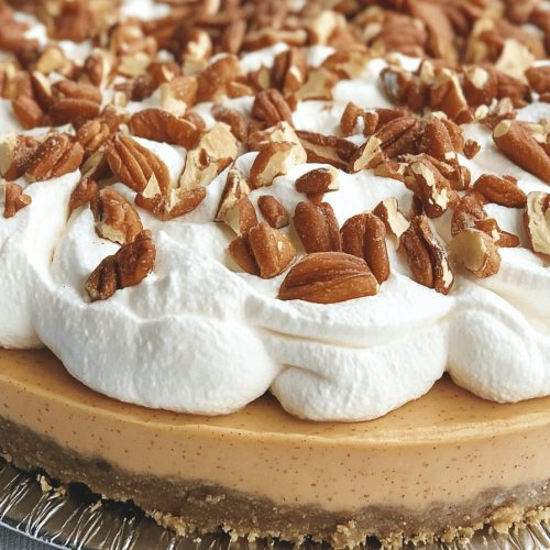 Easy No-Bake Triple Layer Pumpkin Pie