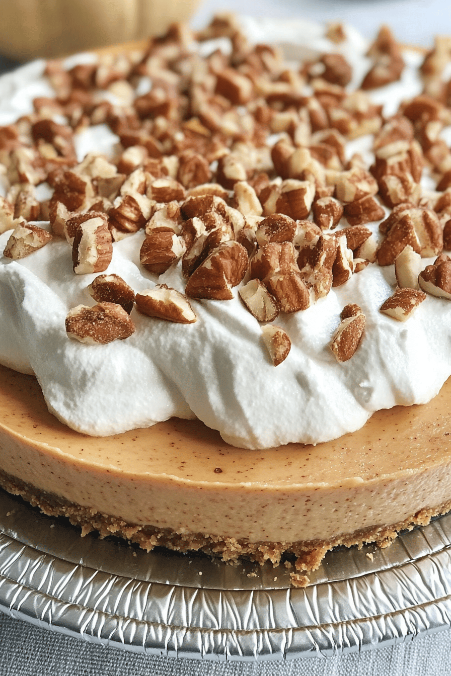 Easy No-Bake Triple Layer Pumpkin Pie ingredients