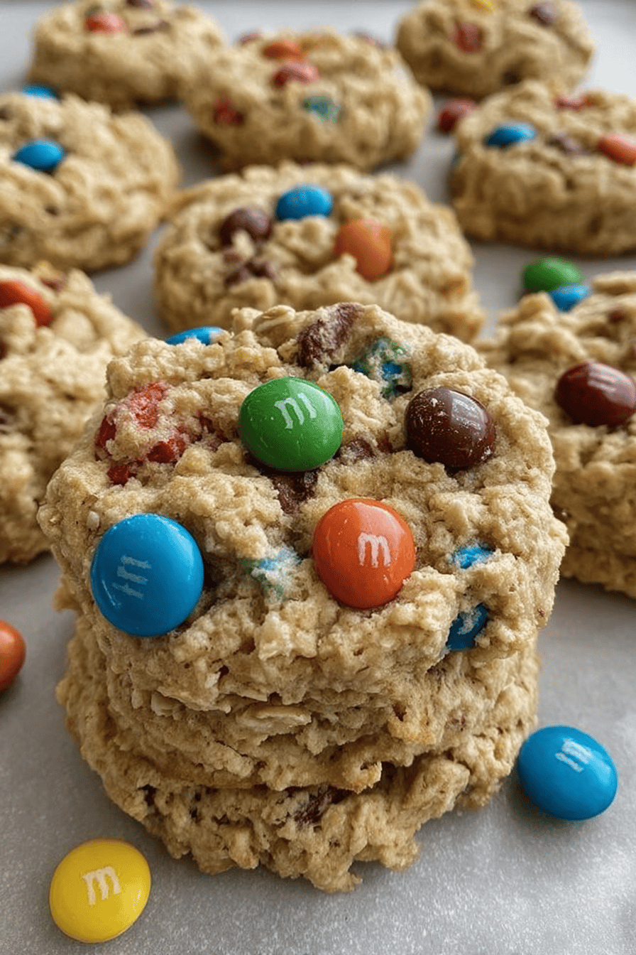 Easy No-Flour Monster Cookies Recipe ingredients