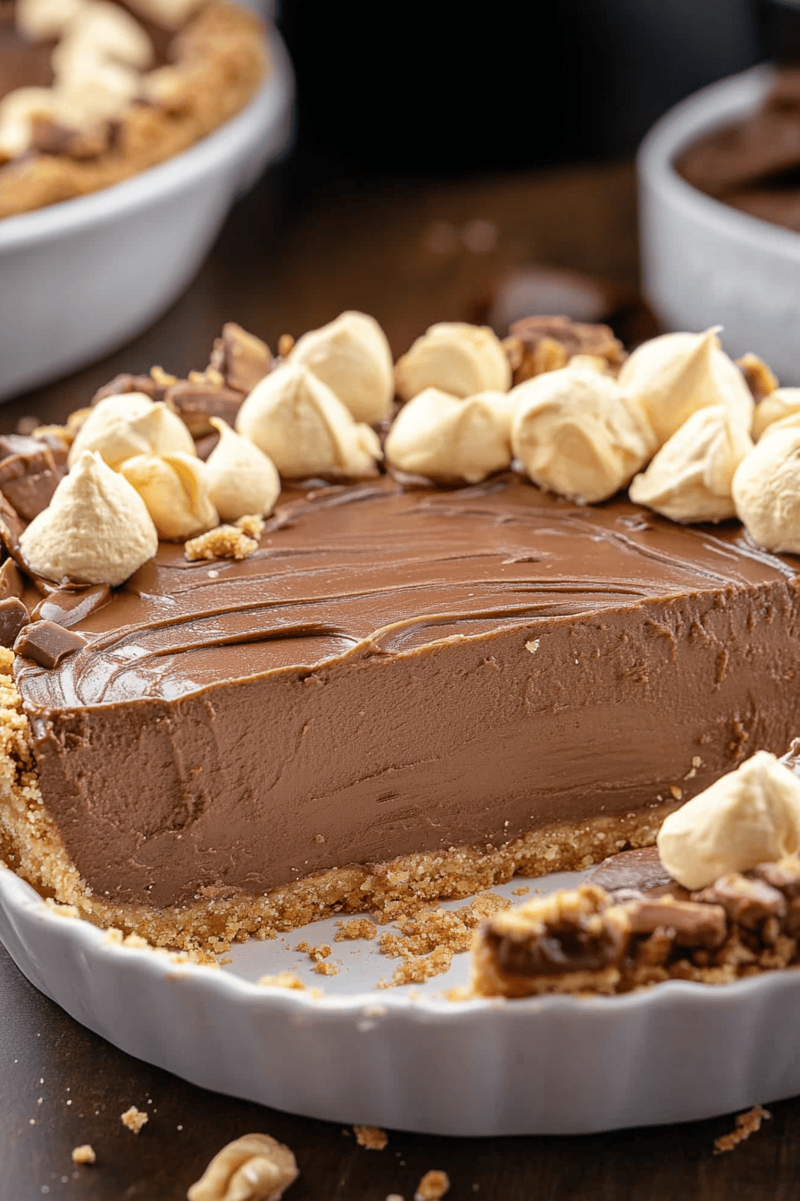 Easy Nutella Pie Recipe Final Dish Presentation